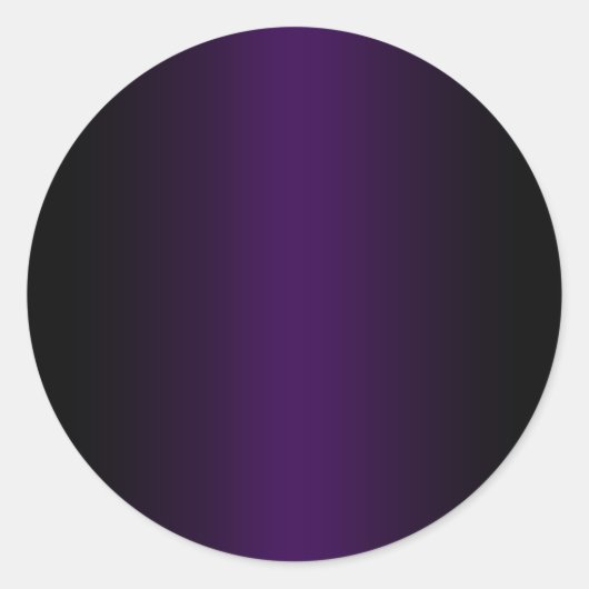 黒と濃い紫のグラデーション背景 ラウンドシール (正面)