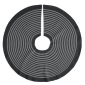 黒と灰色のクリストライプのスマス ブラッシュドポリエステルツリースカート (正面)