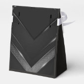 黒と灰色のシェブロン フェイバーボックス (裏面サイド)