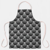 黒と灰色のスケール エプロン (正面)