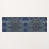 黒と灰色のパターン ヨガマット (裏面(横))