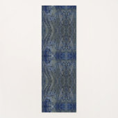 黒と灰色のパターン ヨガマット (正面)