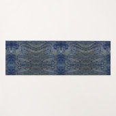 黒と灰色のパターン ヨガマット (正面(横))