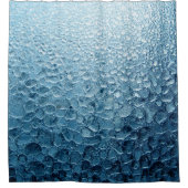 黒と灰色のフローラエリアじゅうたん シャワーカーテン (正面)