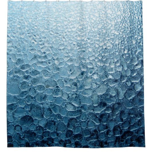 黒と灰色のフローラエリアじゅうたん シャワーカーテン (正面)