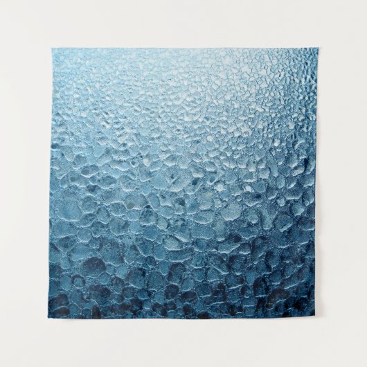 黒と灰色のフローラエリアじゅうたん タペストリー (正面)