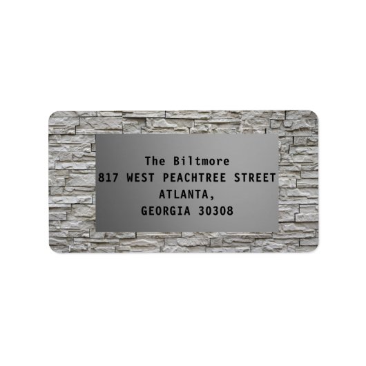 黒と灰色のラベル ラベル (正面)