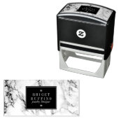 黒と灰色の大理石ジュエリーデザイナー セルフインキングスタンプ (インサイチュ)