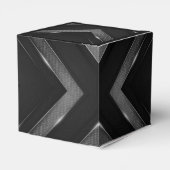 黒と灰色の山形キューブ フェイバーボックス (裏面サイド)