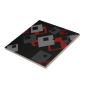 黒と灰色の幾何学的 タイル (側面)