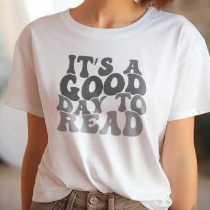 黒と灰色の恋人を予約するには良い読日である Tシャツ