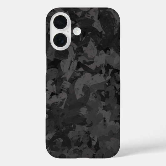 黒と灰色の抽象的なグラフィックアートデザイン Case-Mate iPhoneケース (裏面)