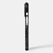 黒と灰色の抽象的なグラフィックアートデザイン Case-Mate iPhoneケース (裏面 / 左)