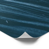 黒と灰色の抽象芸術絵画 ポスター (角)