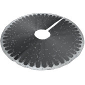 黒と灰色の星空のクリスマスツリースカート ブラッシュドポリエステルツリースカート (アングル)