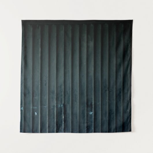 黒と灰色の木の扉 タペストリー (正面)