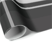 黒と灰色の格子縞 ラッピングペーパー (ロールコーナー)