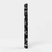 黒と灰色の死のヘッドホークモスゴシックスカル Case-Mate iPhoneケース (裏面/右)