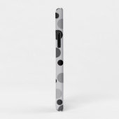 黒と灰色の水玉模様 Case-Mate iPhoneケース (裏面/右)