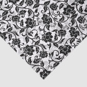 黒と灰色の渦巻く花 薄葉紙 (詳細)