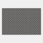 黒と灰色の牡鹿の頭と〔雄ジカの〕枝角 ラッピングペーパーシート (正面2)