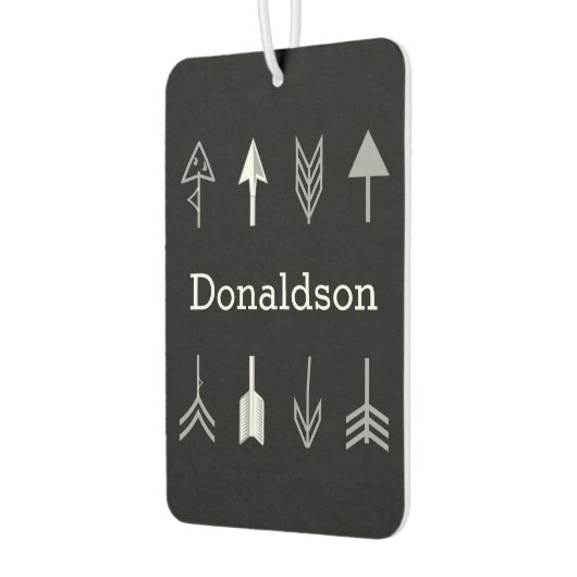 黒と灰色の矢印 カーエアーフレッシュナー (左)