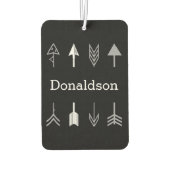 黒と灰色の矢印 カーエアーフレッシュナー (裏面)