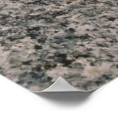 黒と灰色の石の破片 ポスター (角)