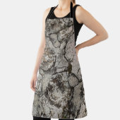 黒と灰色の石片 エプロン (インサイチュ)