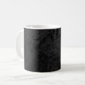 黒と灰色の石片 コーヒーマグカップ (正面左)