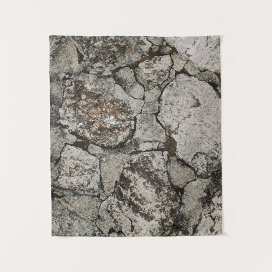 黒と灰色の石片 タペストリー (正面)