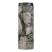 黒と灰色の石片 タンブラー (裏面)