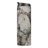 黒と灰色の石片 タンブラー (回転右)