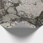 黒と灰色の石片 ラッピングペーパー (角)