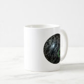 黒と灰色の芝生のボウル、コーヒーマグ コーヒーマグカップ (正面右)