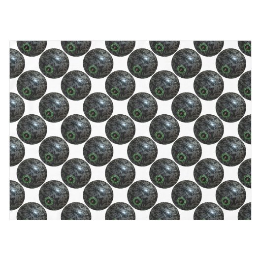 黒と灰色の芝生のボウル、テーブルクロス テーブルクロス (正面(横))