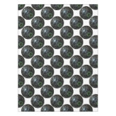 黒と灰色の芝生のボウル、テーブルクロス テーブルクロス (正面)