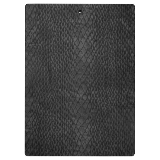 黒と灰色の蛇行パターンのクリップボード クリップボード (裏面)