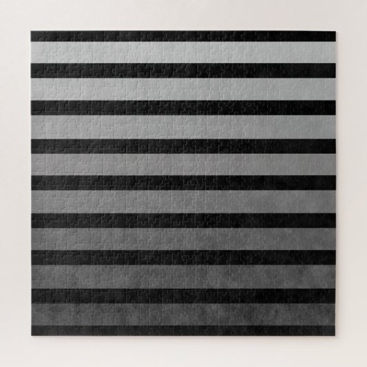 黒と灰色の迷彩質感のある線のストライプ ジグソーパズル (縦)