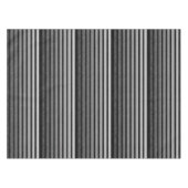 黒と灰色の迷彩質感のある線のストライプ テーブルクロス (正面(横))