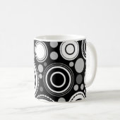 黒と灰色 コーヒーマグカップ (正面右)