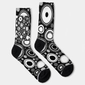 黒と灰色 ソックス (右)