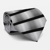 黒と灰色 ネクタイ (ロール)