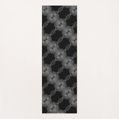 黒と灰色 ヨガマット (正面)