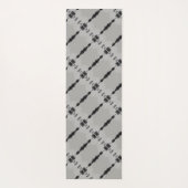 黒と灰色 ヨガマット (裏面)