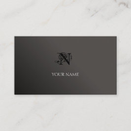 黒と灰色 名刺