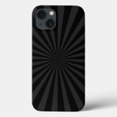 黒と炭の太陽が爆発カスタマイズした Case-Mate iPhoneケース (裏面)