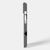 黒と炭灰色アーガイル柄の Case-Mate iPhoneケース (裏面 / 左)