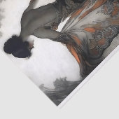 黒と焦茶色のデクパージュの秋の踊り子 薄葉紙 (詳細)