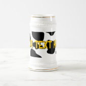 黒と白おもしろいの牛の斑点ビールスタインギフト ビールジョッキ (中央)